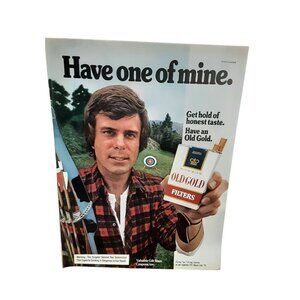 1973 Old Gold Cigarettes Vintage Print Ad –Have One of Mine Archery Outdoors